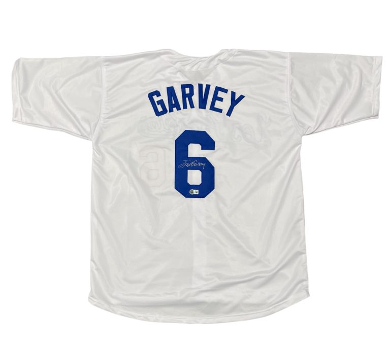 Steve Garvey Signed Los Angeles Dodgers Custom Jersey Beckett Witness BAS COA #6