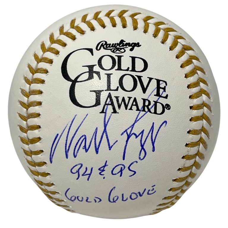 Wade Boggs Signed Rawlings Gold Glove Baseball w/ 94 95 GG Beckett Wit BAS COA