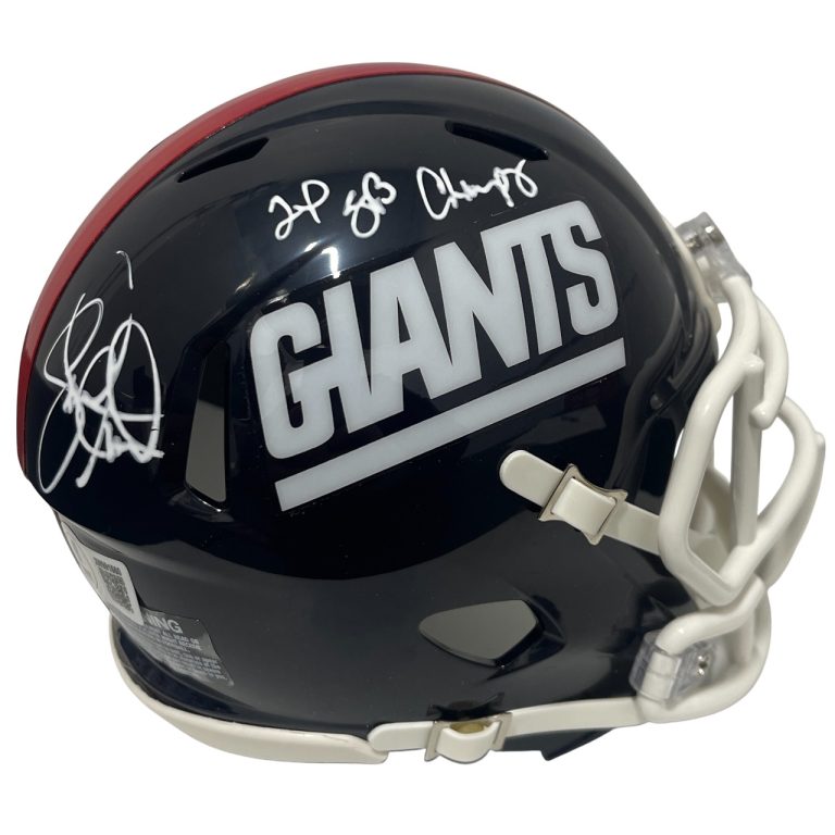 Leonard Marshall Signed Giants TB Mini Helmet w/ 2x SB Champ Beckett W BAS COA