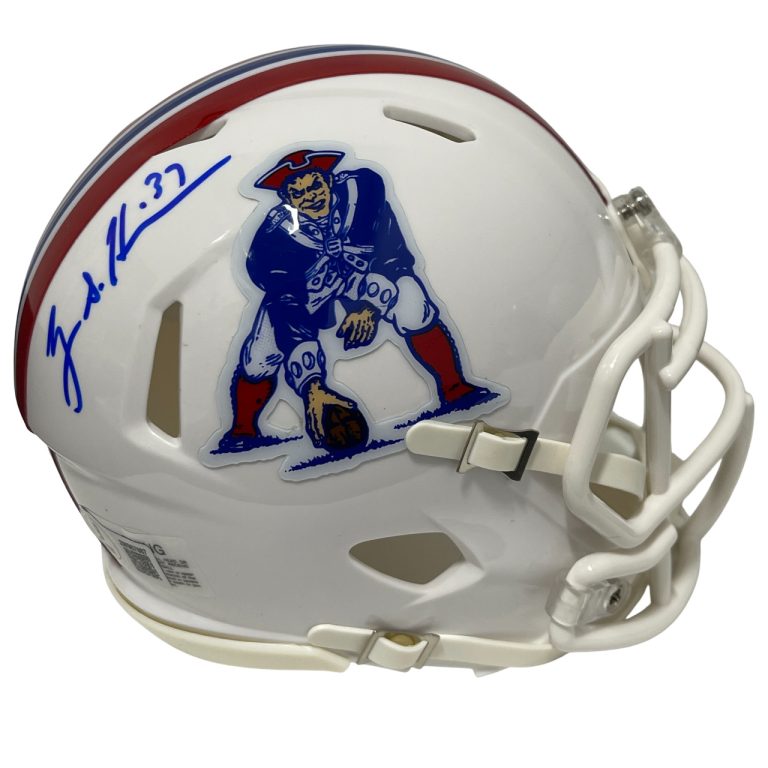 Rodney Harrison Signed New England Patriots TB Mini Helmet Beckett Wit BAS COA