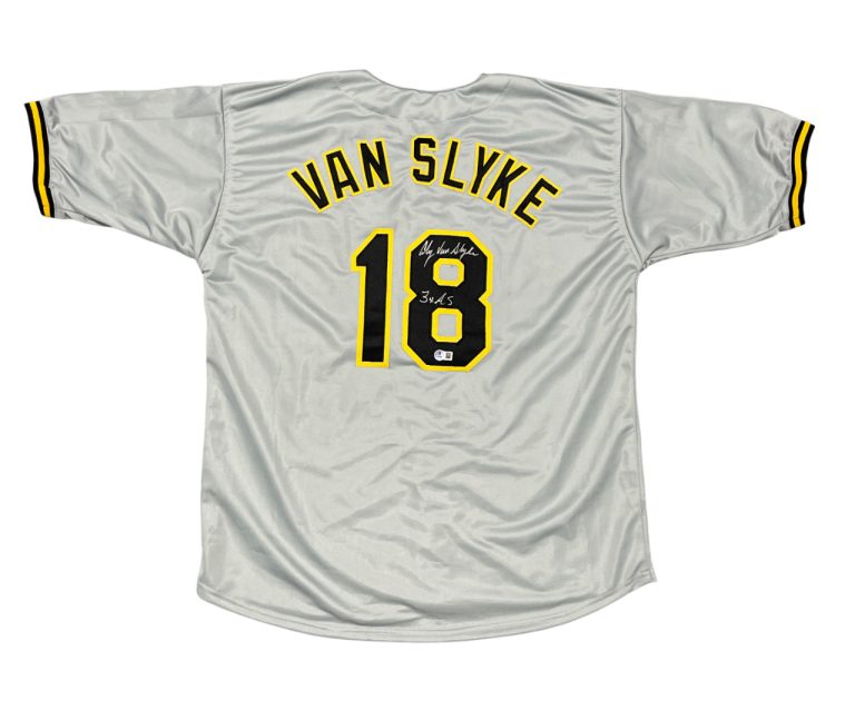 Andy Van Slyke Signed Pittsburgh Pirates Custom Jersey w 3x AS Beckett W BAS COA
