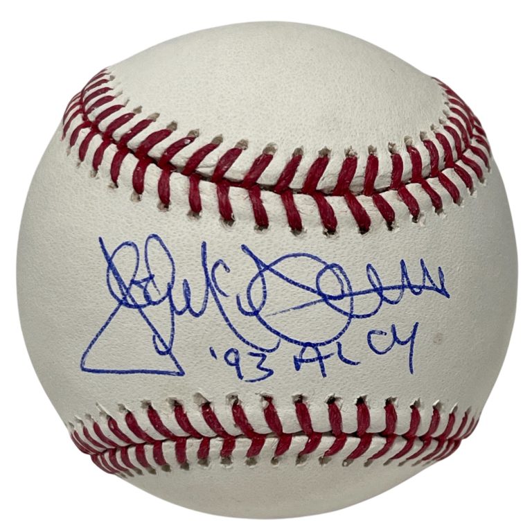 Jack McDowell Signed ROMLB Baseball w/ 93 AL CY Beckett Witness BAS COA