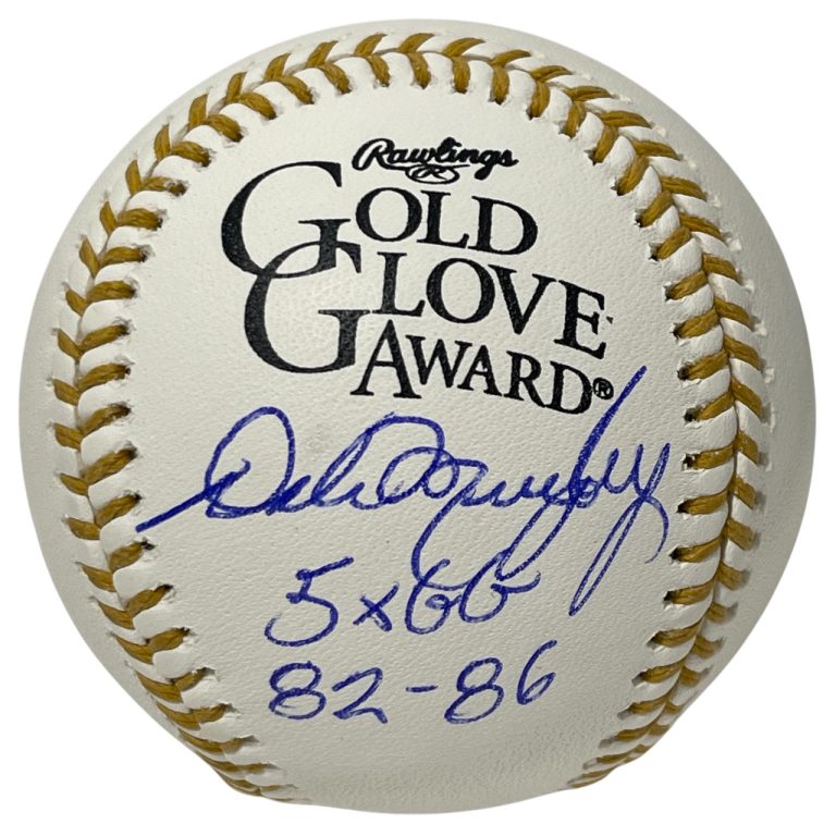 Dale Murphy Signed Rawlings Gold Glove Baseball w/ 5x GG 82-86 Beckett W BAS COA