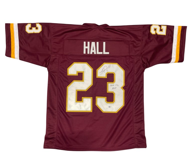 DeAngelo Hall Signed Washington Custom Jersey w/ 2010 PB MVP Beckett W BAS COA