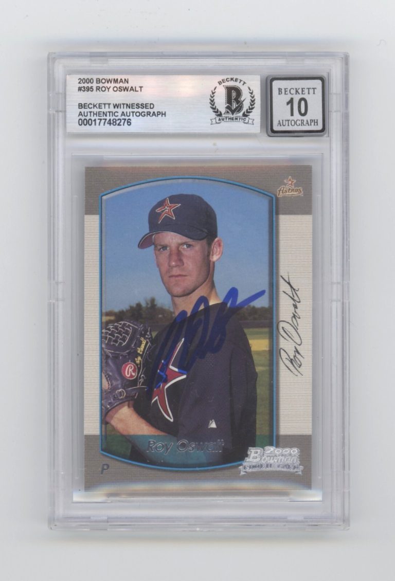 Roy Oswalt 2000 Bowman #395 RC Signed Beckett BGS 10 Auto Houston Astros