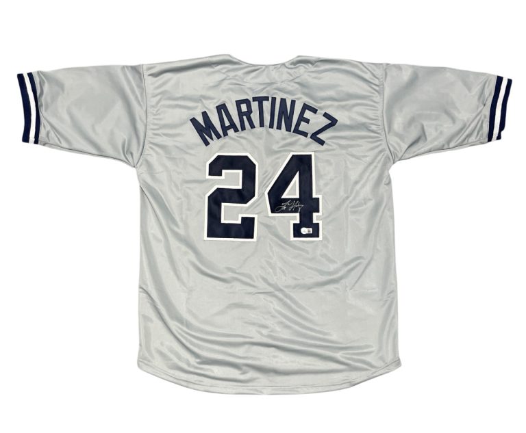 Tino Martinez Signed New York Yankees Custom Jersey Beckett Witness BAS COA