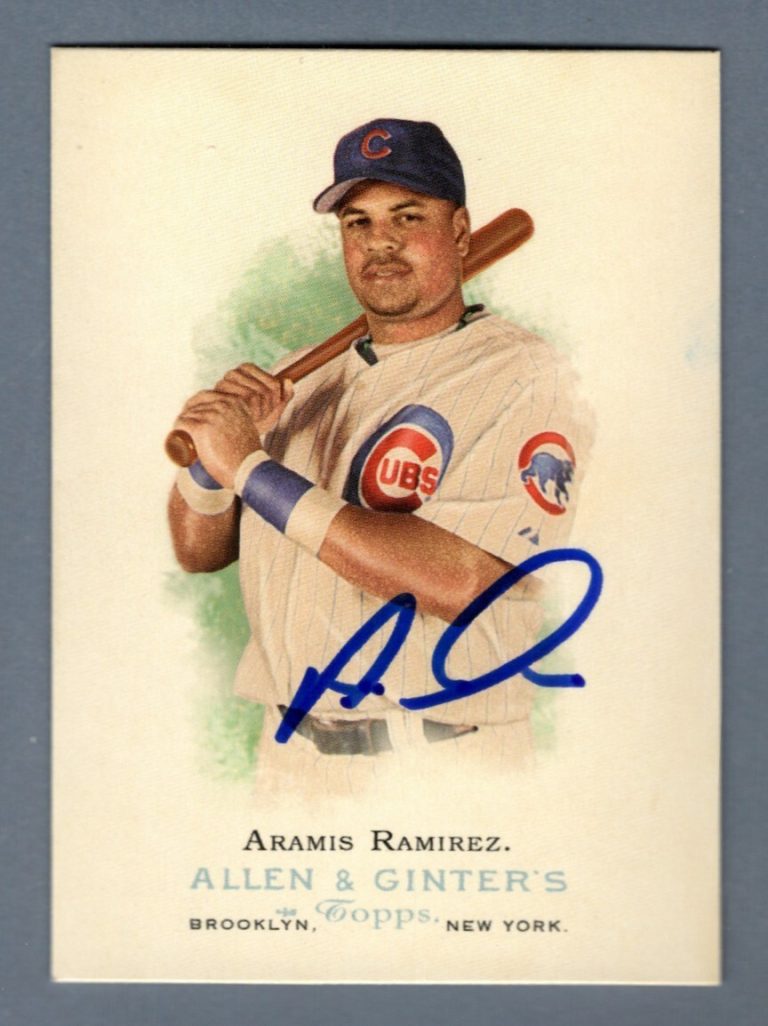 Aramis Ramirez Signed 2006 Topps Allen & Ginter #230 LSCM COA Chicago Cubs