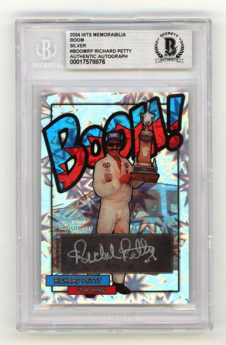 Richard Petty 2024 Hits Memorabilia BOOM Silver /10 Signed BGS BAS Auto The King