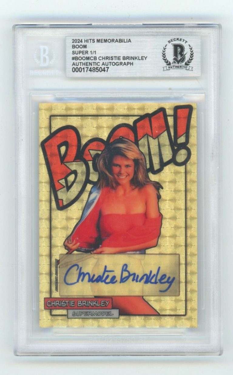 Christie Brinkley 2024 Hits Memorabilia BOOM Super 1/1 Signed BGS BAS Auto