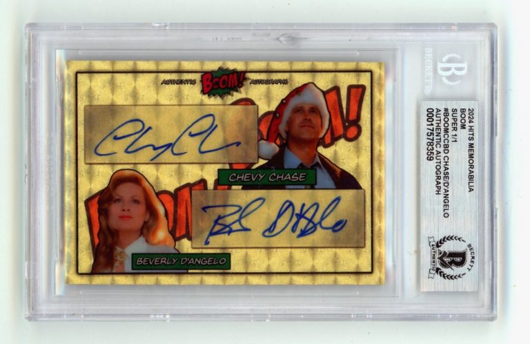 Chevy Chase Beverly D'Angelo 2024 Hits Mem BOOM Super 1/1 Signed BGS BAS Auto