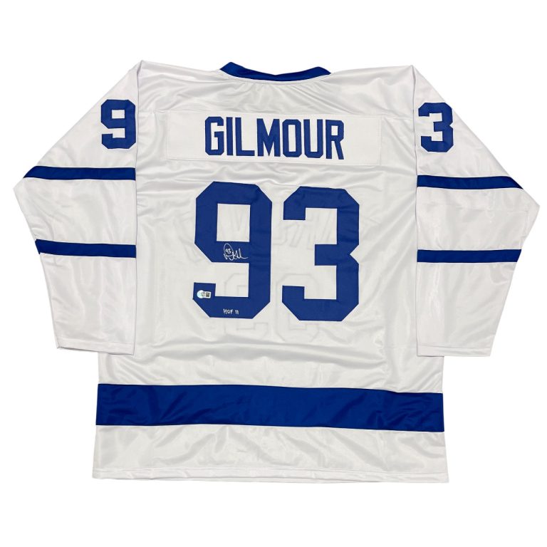 Doug Gilmour Signed Toronto Maple Leafs Custom Jersey w HOF 11 Beckett W BAS COA