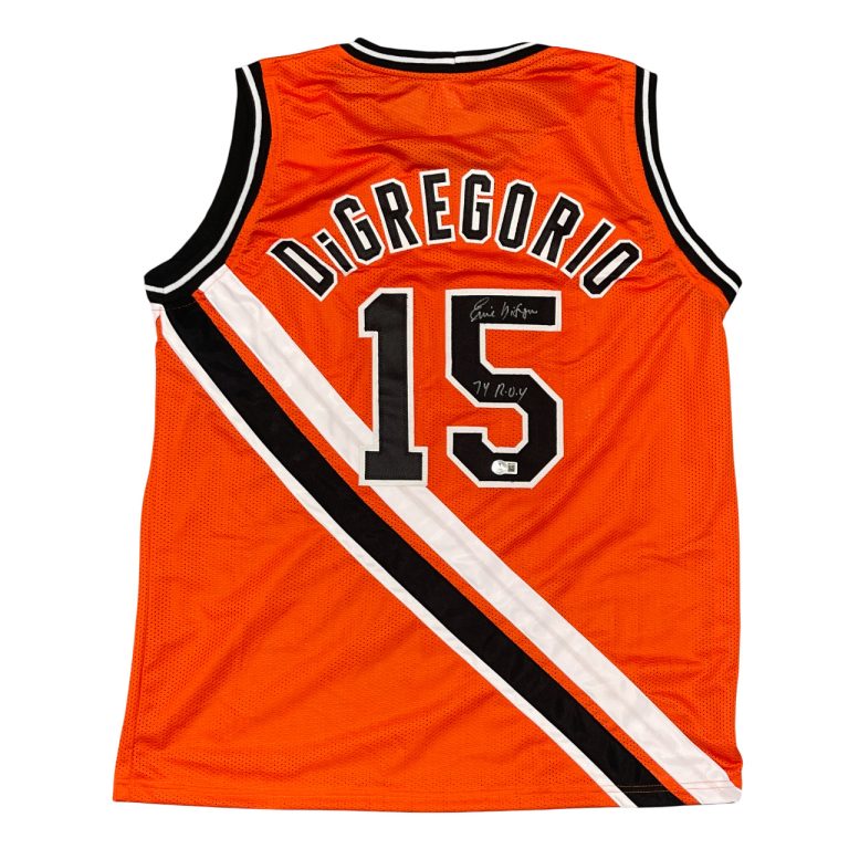 Ernie DiGregorio Signed Buffalo Braves Custom Jersey w/ 74 ROY Beckett BAS W COA
