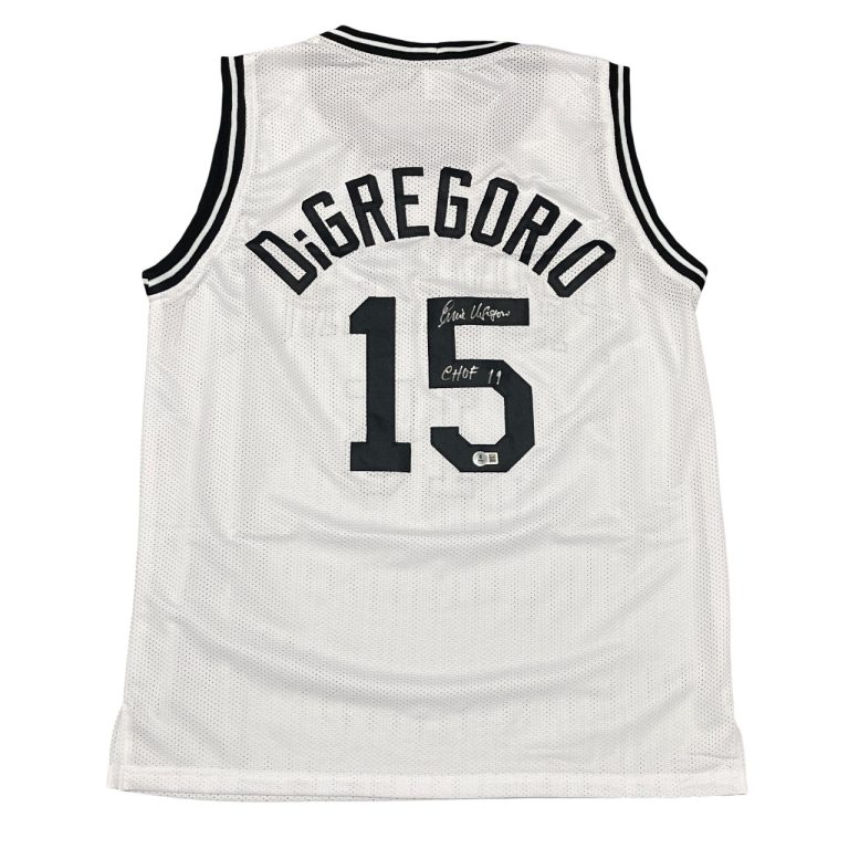 Ernie DiGregorio Signed Providence Custom Jersey w/ C HOF 19 Beckett BAS W COA