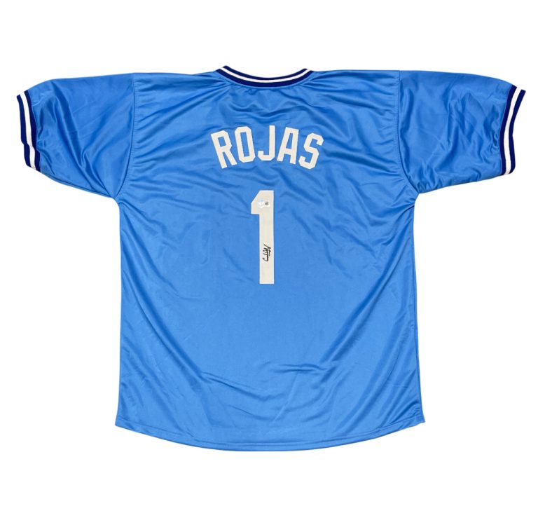 Cookie Rojas Signed Kansas City Royals Custom Jersey Beckett BAS COA