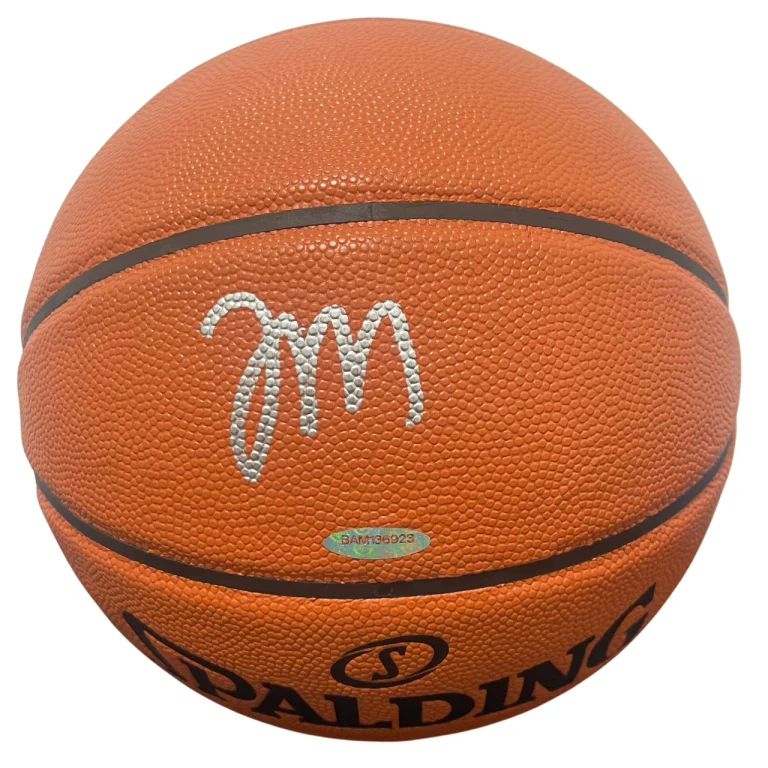 Tyrese Maxey Signed Spalding NBA Basketball Upper Deck UDA COA Philadelphia 76er