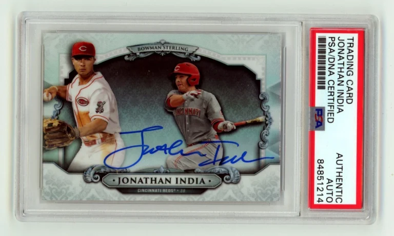 Jonathan India 2018 Bowman Sterling Refractor BSJI Signed RC PSA Authentic Auto