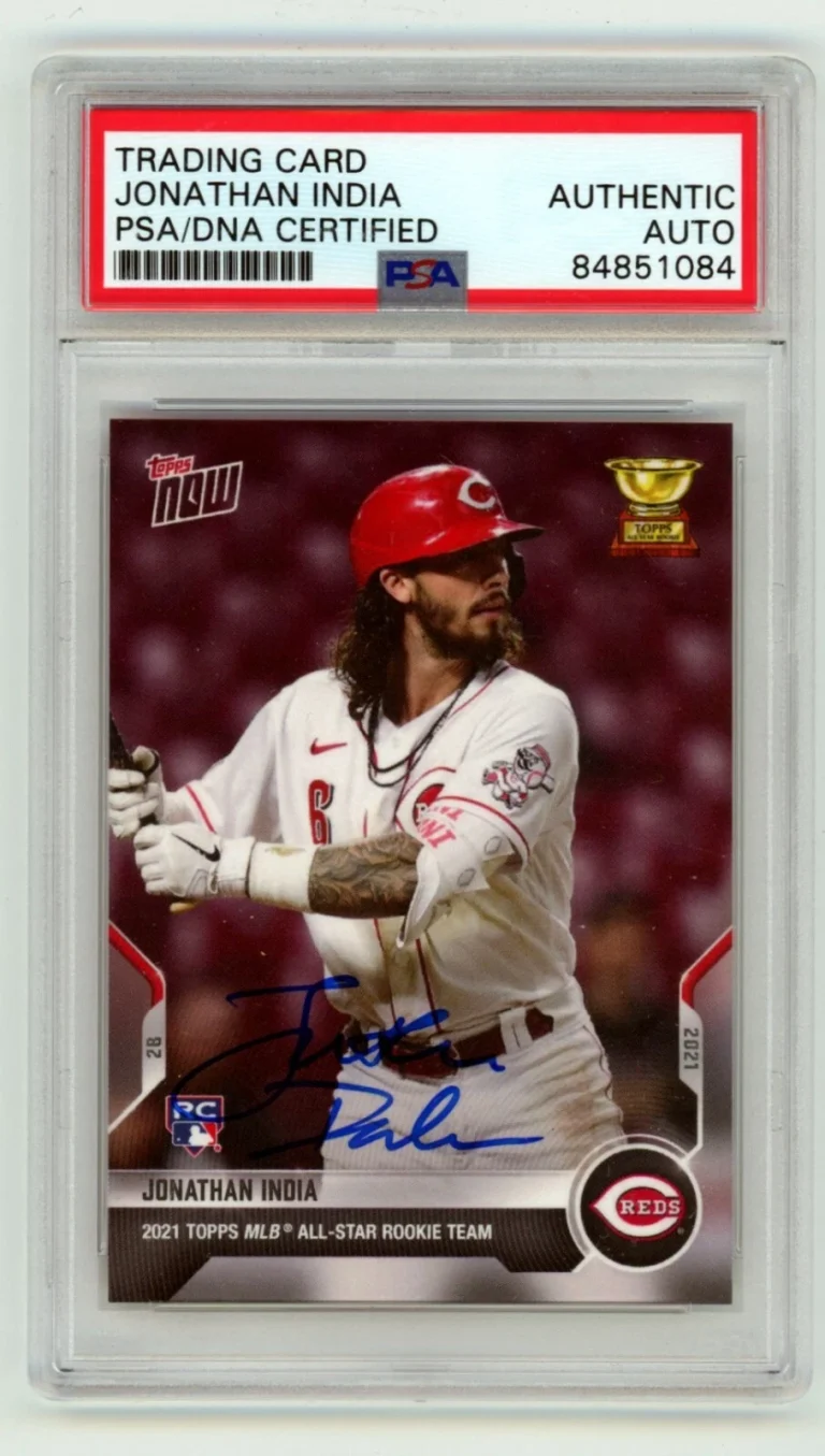 Jonathan India 2021 Topps Now #RC-3 Rookie RC Signed PSA Authentic Auto Royals