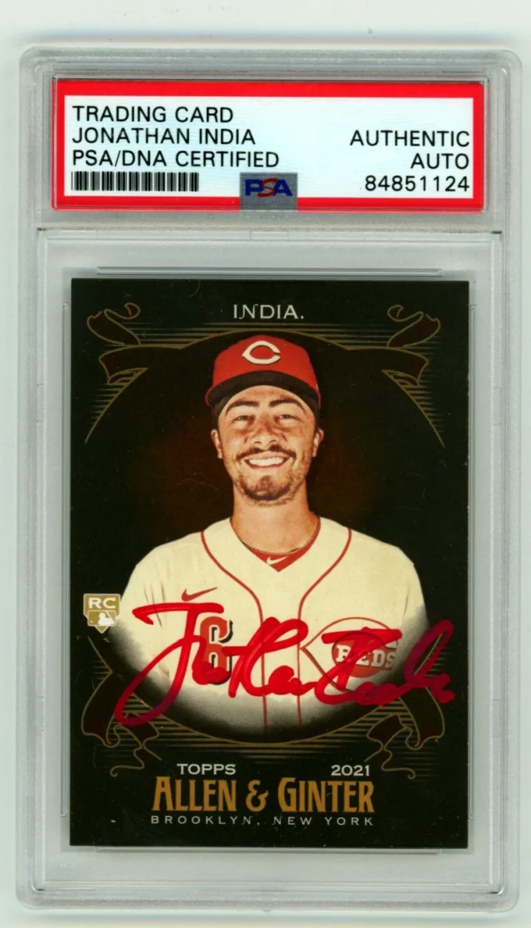 Jonathan India 2021 Topps Allen & Ginter X #210 Signed RC PSA Authentic Auto