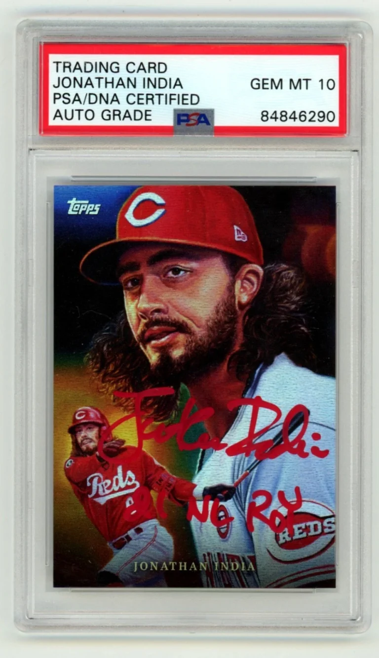 Jonathan India 2022 Topps Game Within the Game 2 Foil /99 Signed Ins PSA 10 Auto