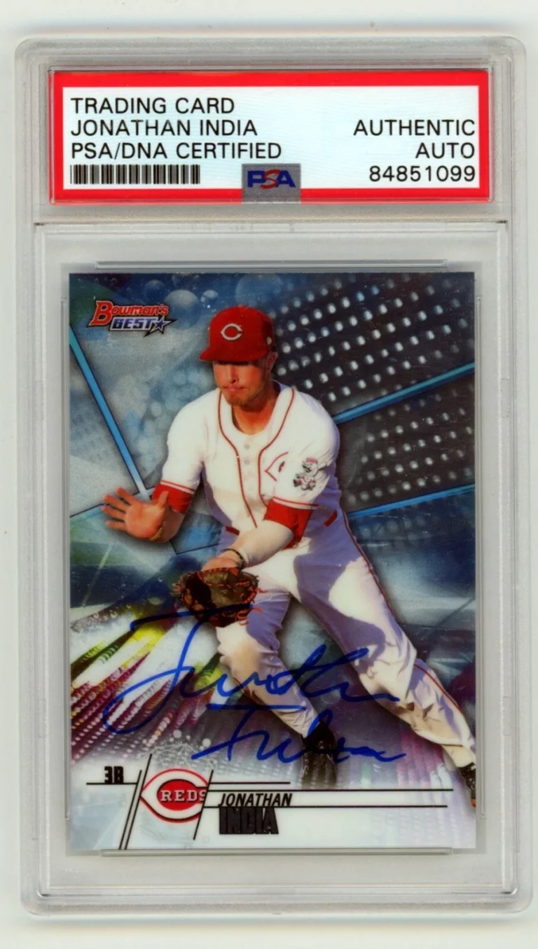 Jonathan India 2018 Bowman's Best #TP-14 Rookie RC Signed PSA Authentic Auto