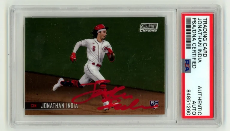 Jonathan India 2021 Topps Stadium Club Chrome #324 RC Signed PSA Authentic Auto