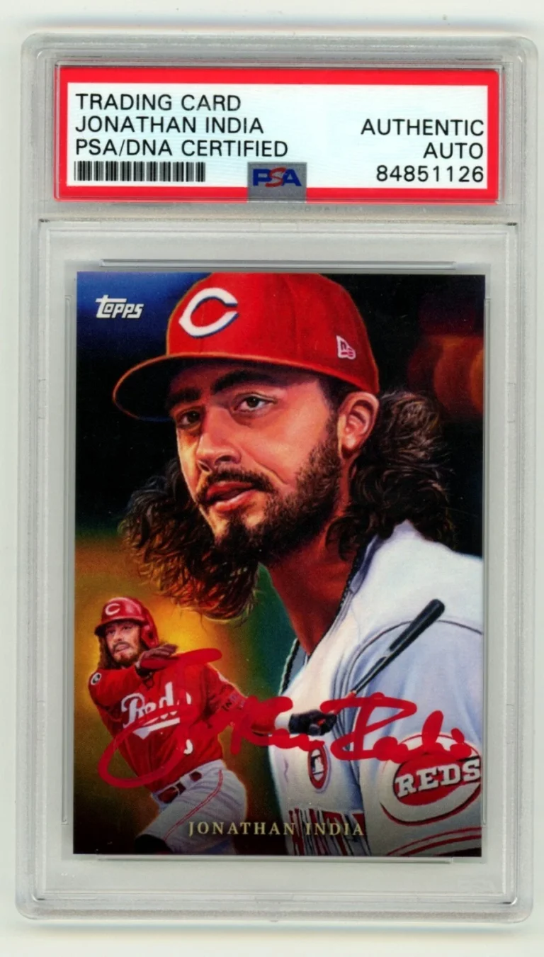 Jonathan India 2022 Topps Game Within the Game #2 Signed PSA Authentic Auto