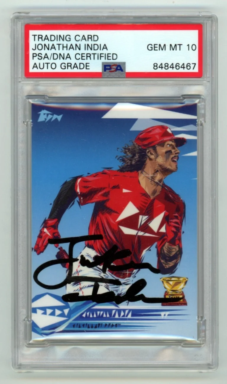 Jonathan India 2022 Topps Project 70 by Naturel #867 Signed PSA 10 Auto Royals