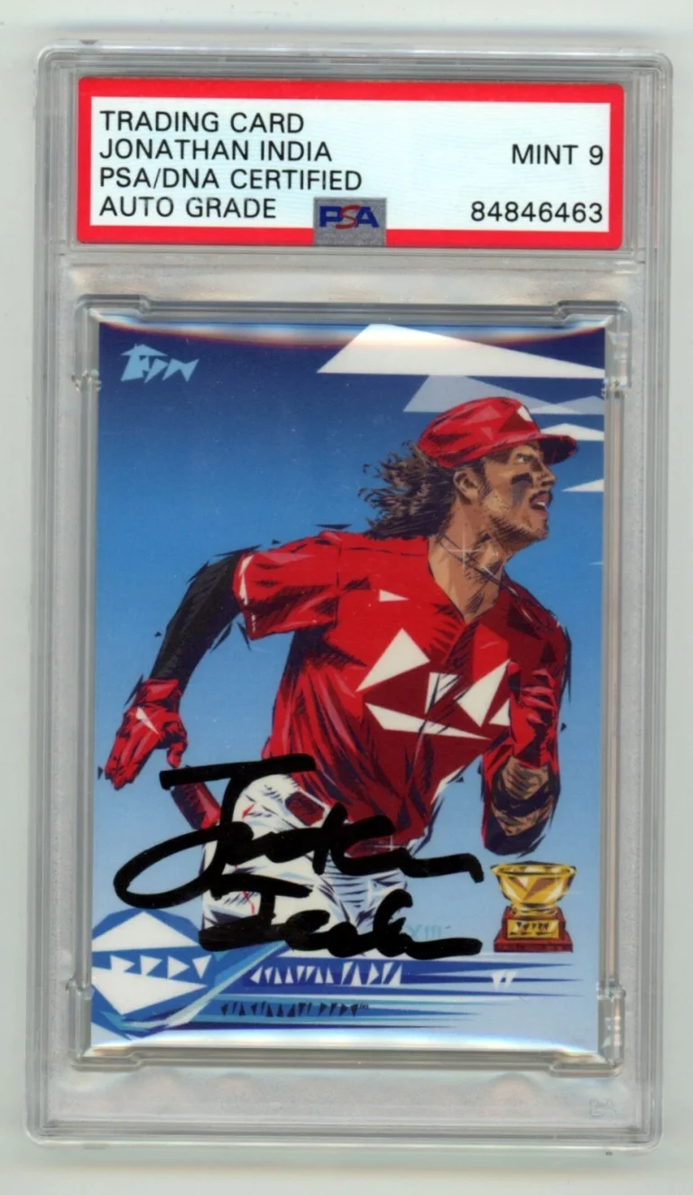 Jonathan India 2022 Topps Project 70 by Naturel #867 Signed PSA 9 Auto Royals
