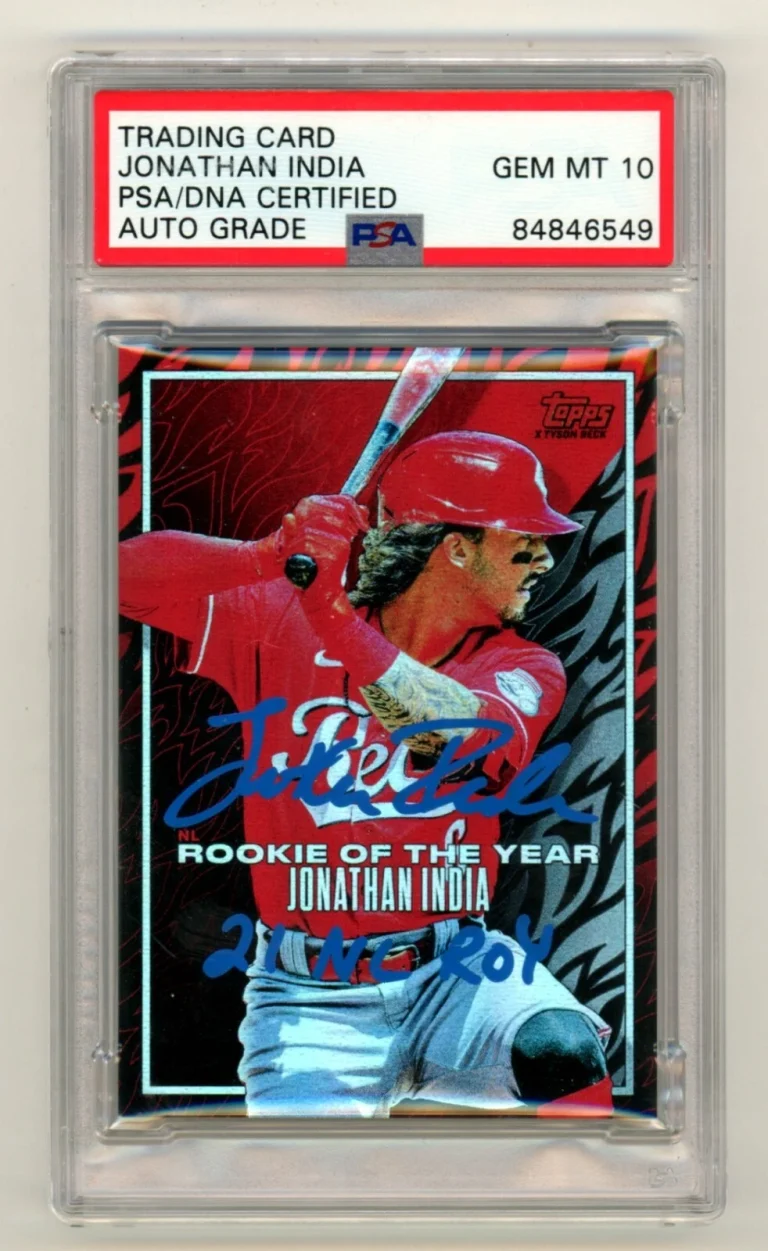 Jonathan India 2022 Topps Project 70 Foil #922 21 NL ROY /70 Signed PSA 10 Auto