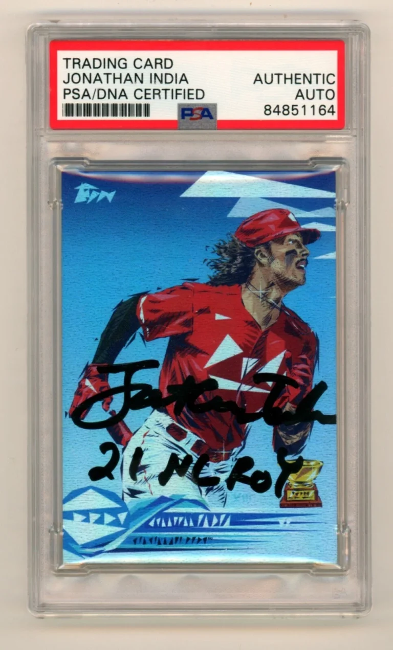 Jonathan India 2022 Topps Project 70 Foil #867 Signed Ins /70 PSA Authentic Auto
