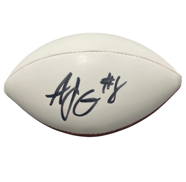 AJ Green Signed Wilson Mini White Panel NFL Football Cincinnati Bengals JSA COA