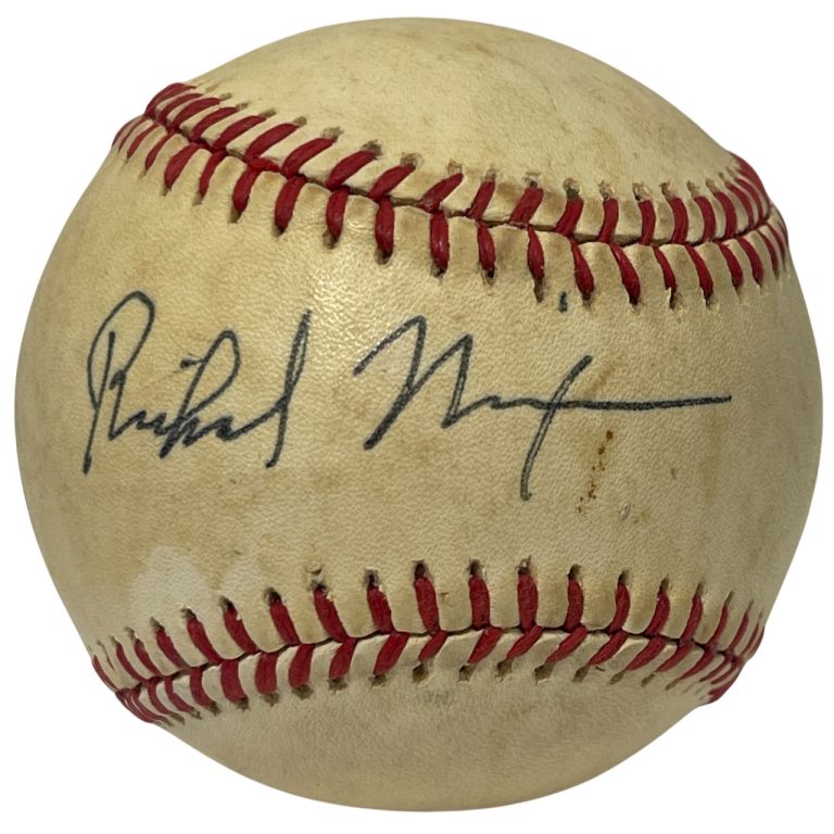 U.S. President Richard Nixon Signed Autographed Rawlings ONL Baseball JSA LOA B