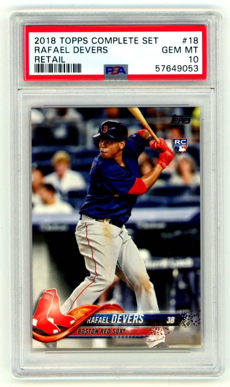 Rafael Devers 2018 Topps Series 2 Complete Set #18 Rookie RC PSA 10 GEM MINT