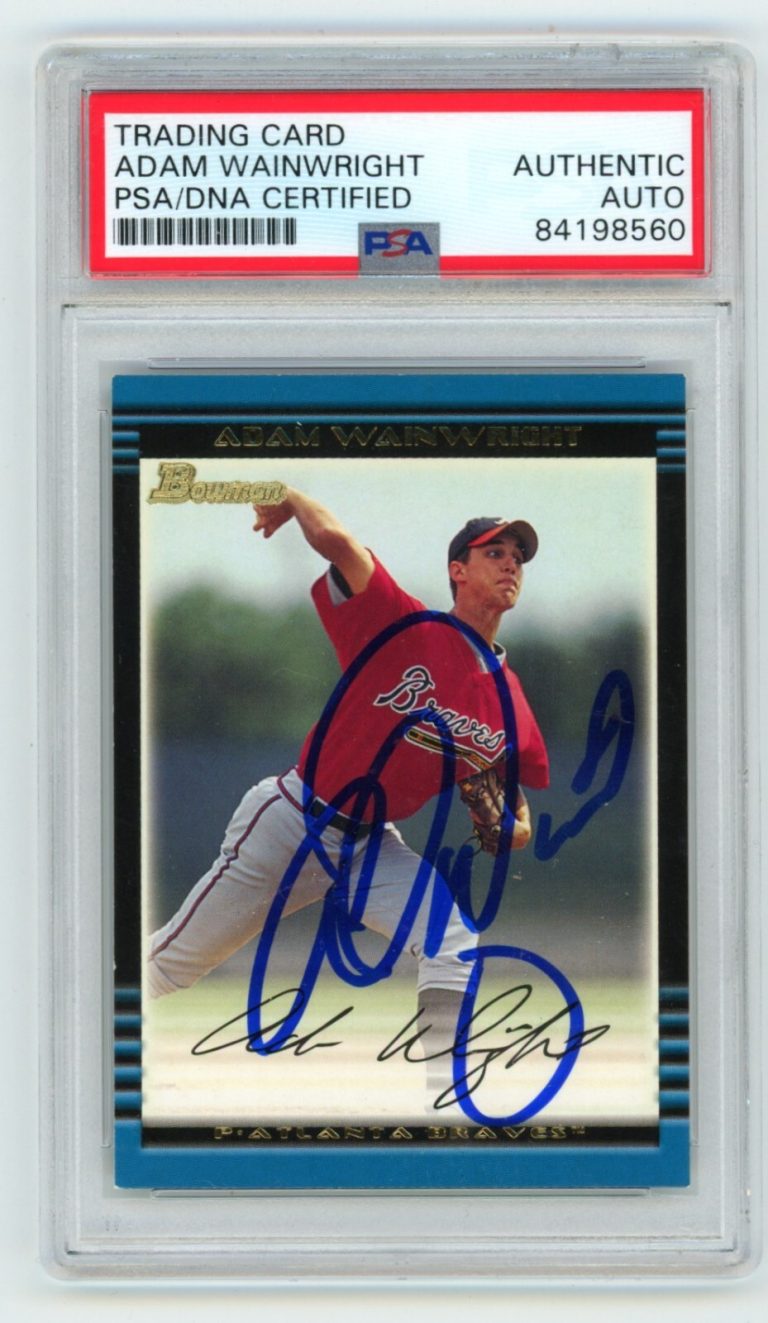 Adam Wainwright 2002 Bowman Draft Prospects #239 Rookie RC PSA Authentic Auto