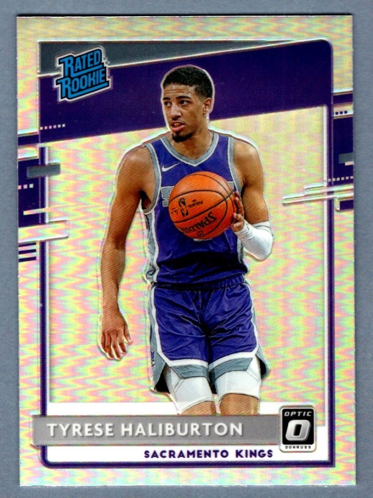 Tyrese Haliburton 2020-21 Donruss Optic #162 Rated Rookie Silver Prizm Holo RC