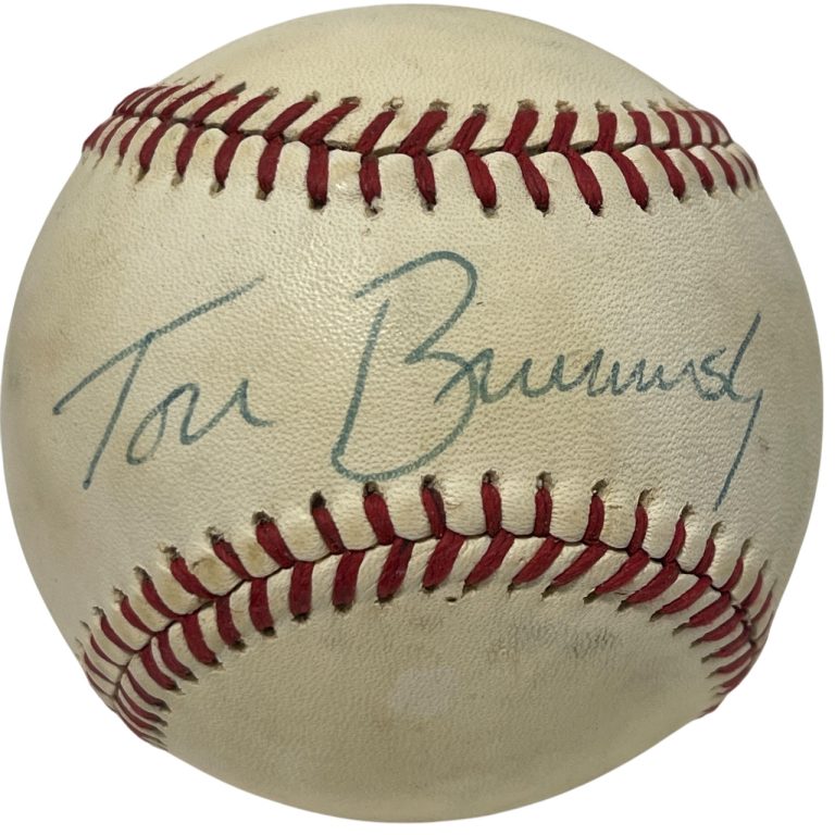 Tom Brunansky Signed National League ONL Baseball Minnesota Twins LSCM COA