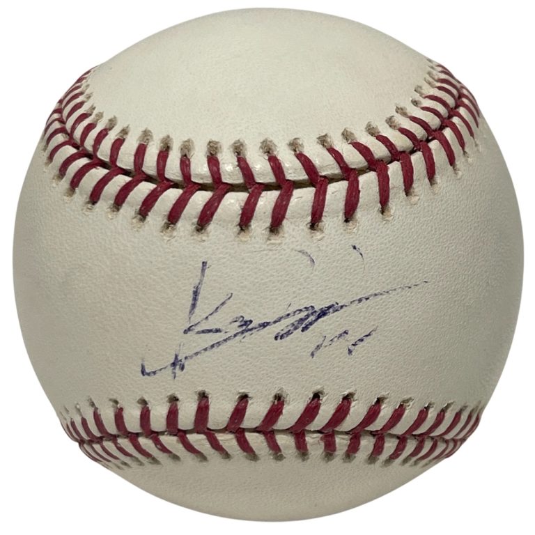 Kazuo Kaz Matsui Signed Autographed ROMLB Baseball New York Mets LSCM COA