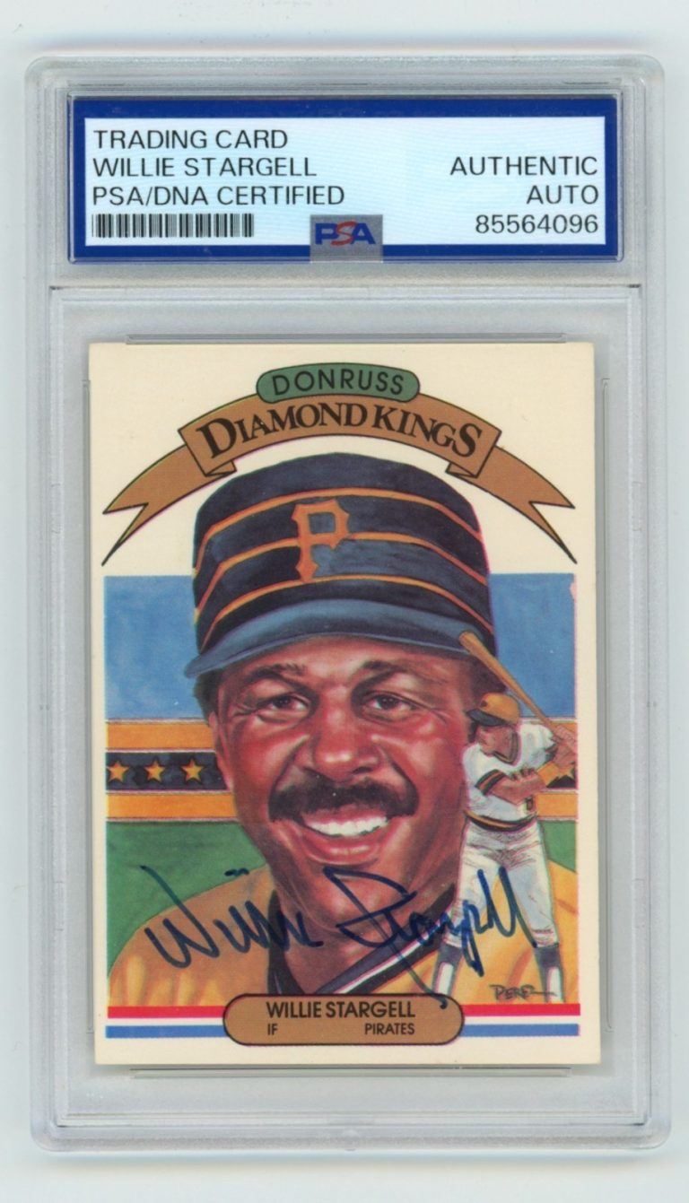 Willie Stargell 1982 Donruss Diamond Kings #8 Signed Auto PSA Authentic Auto HOF