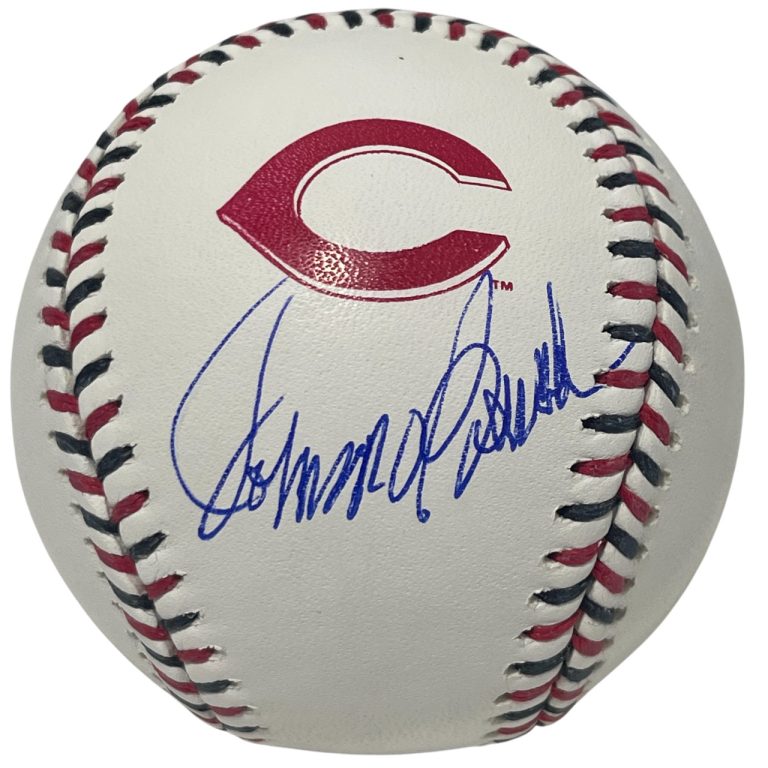 Johnny Bench Signed Autographed Cincinnati Reds Logo ROMLB Baseball FANATICS COA