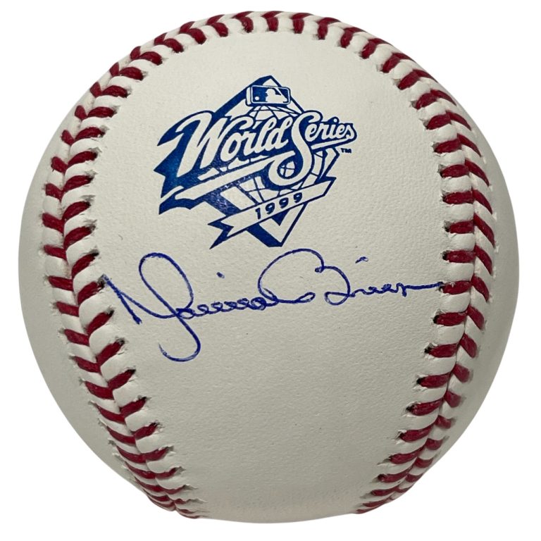 Mariano Rivera Signed 1999 World Series WS Baseball Beckett WITNESS BAS COA