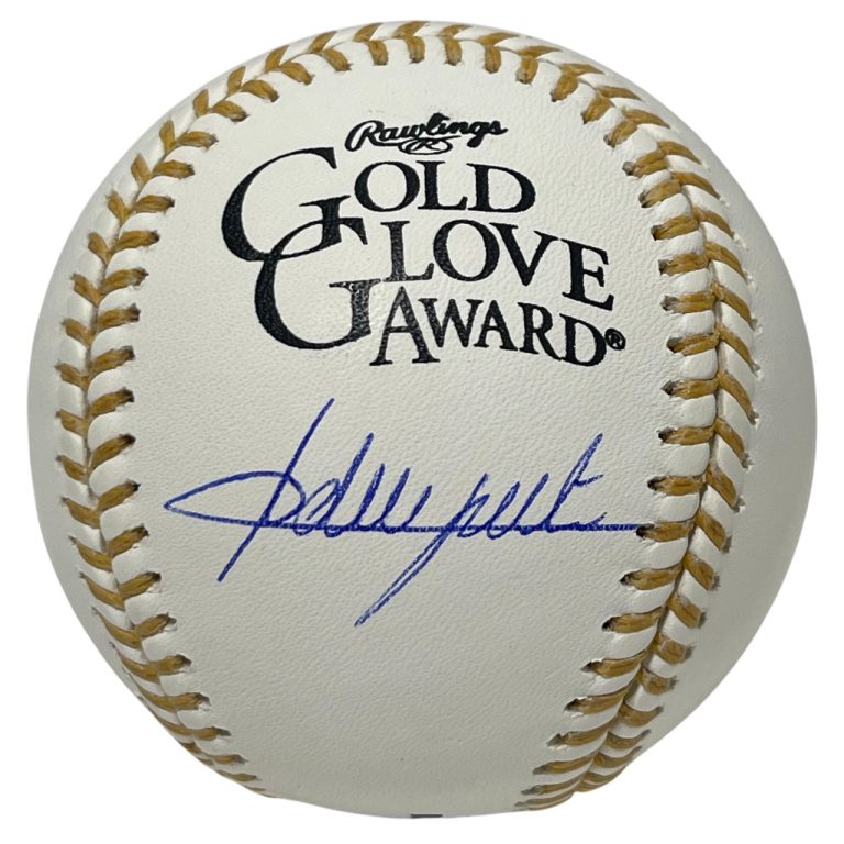 Adrian Beltre Signed Gold Glove Logo ROMLB Baseball Beckett WITNESS BAS COA