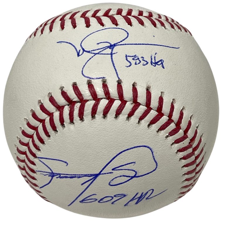 Sammy Sosa & Mark McGwire Dual Signed ROMLB Baseball w/ HR Ins Beckett W BAS COA
