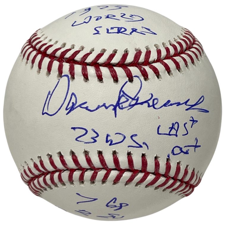 Darold Knowles Signed ROMLB Baseball w/ 1973 WS Inscs Beckett Witness BAS COA