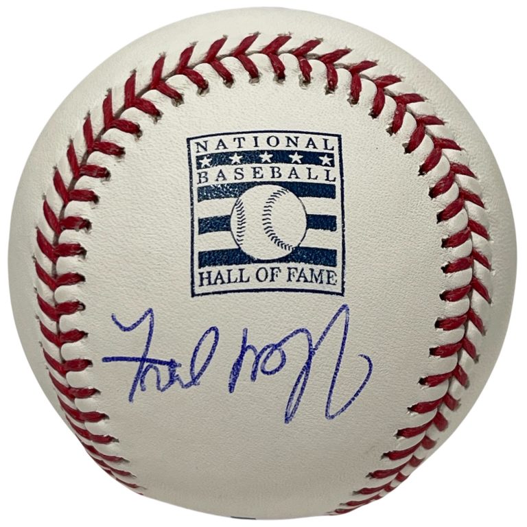Fred McGriff Signed Autographed HOF Logo ROMLB Baseball Beckett Witness BAS COA