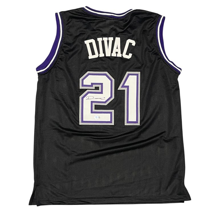 Vlade Divac Signed Sacramento Kings Custom Jersey Beckett Witness BAS COA