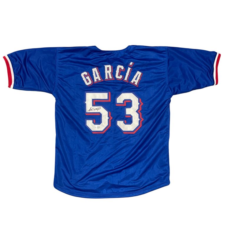 Adolis Garcia Signed Texas Rangers Custom Jersey Beckett Witness BAS COA