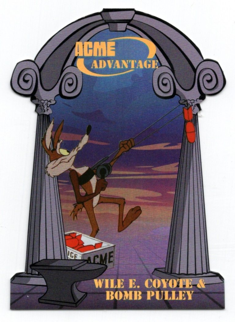 Wile E. Coyote & Bomb Pulley 2024 Fleer Retro Looney Tunes #AA-16 Acme Advantage