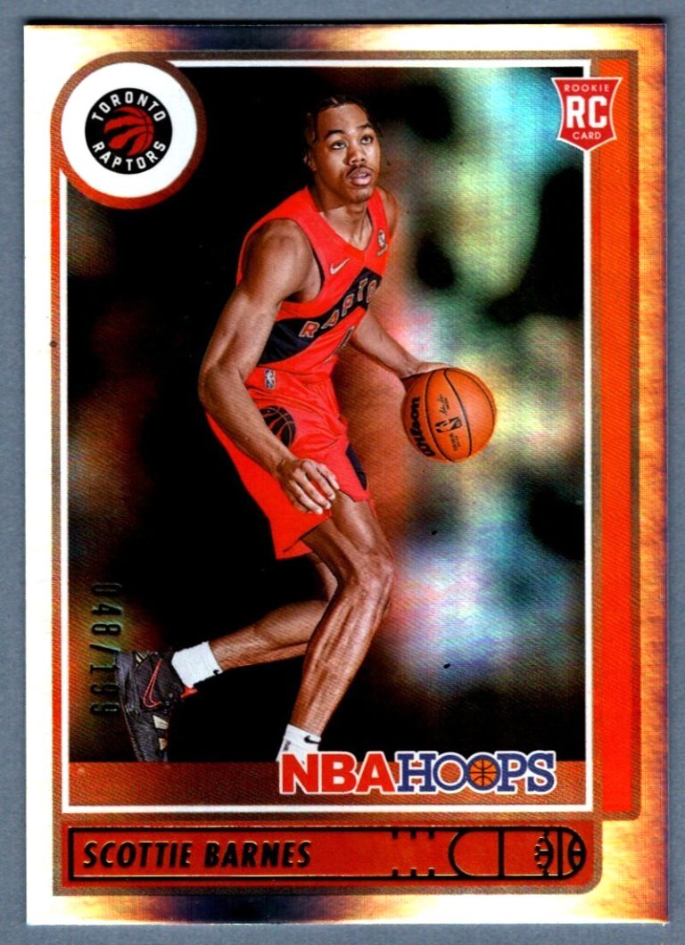 Scottie Barnes 2021-22 Panini NBA Hoops #227 Premium Box Set Silver RC /199