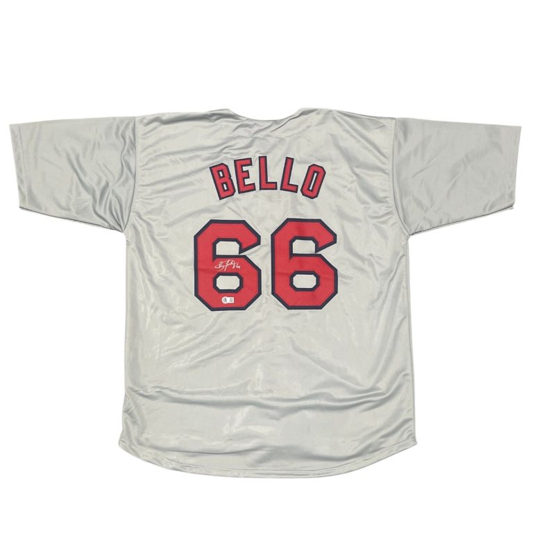 Brayan Bello Signed Boston Red Sox Custom Jersey w/ #66 Beckett Witness BAS COA