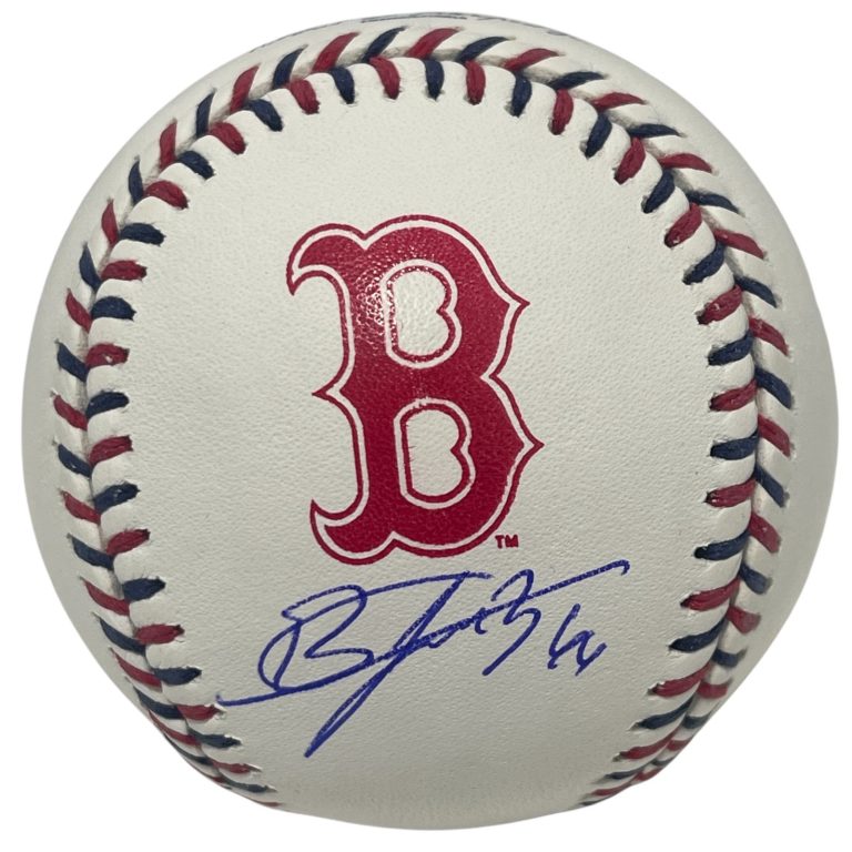 Brayan Bello Signed ROMLB Red Sox Logo Baseball w/ 66 Beckett Witness BAS COA